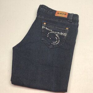 LIKE NEW SAZA JEANS DENIM CAPRIS 9/30x17 ⭐️